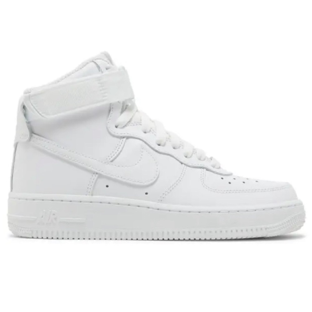 Nike All-White Air Force 1 High-Tops